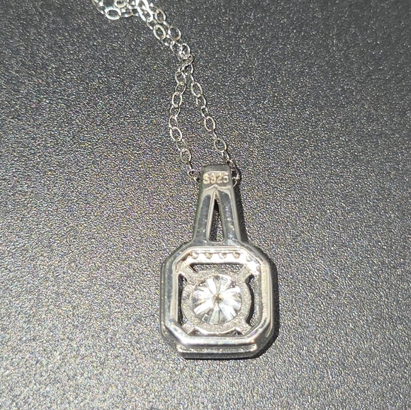 Dainty 2cttw moissanite necklace - Picture 8 of 9